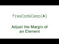 Basic CSS - Adjust the Margin of an Element - freeCodeCamp