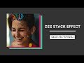 CSS stack effect | CSS image Stack using css | CSS Tutorial for Beginners
