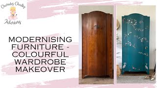 Modernising Furniture - Colourful Wardrobe Makeover