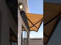 6m long modern LED retractable awning, 3 curved arms, remote control #decor #roof