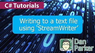 C# Tutorials : Writing to a text file using ‘StreamWriter'
