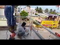 மாடி கைப்பிடி கிரில் டிசைன் making step by step elshadai construction vallioor