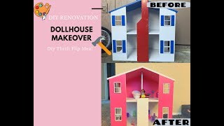 Dollhouse Makeover | Wooden Dollhouse Transformation