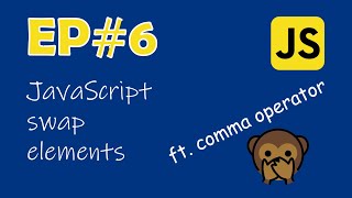 JavaScript swap two variables ft. comma separator