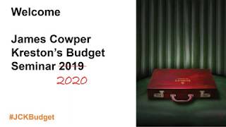 Webinar - Budget Update 2020