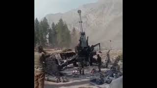Indian Army 155mm Bofors Gun In Action At LOC