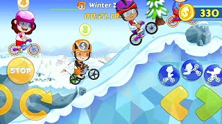 Niki Bike Race | Winter Levels | Vlad Niki Kids Bike Racing 2022 Game Play #15 | Abdullah Gaming 🎮