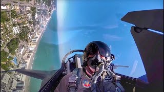 F-16 Demo over Myrtle Beach 2018 with Cockpit Audio