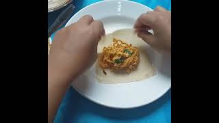 Resep Kulit Pangsit isi Mie instant#Indomie Pangsit Goreng#Shorts