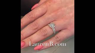 1.7 ct Round Diamond Hidden Halo Engagement Ring