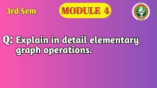VTU DSA Module 4 | Elementary Graph Operations | DFS & BFS | BCS304