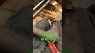 How to install exhaust manifold on perkins A3 152 #skills #oldtimer #diesel #interesting#diy#short