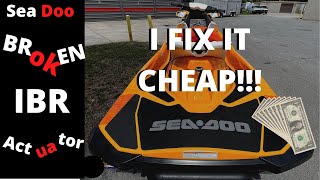 How to repair SeaDoo IBR Actuator! (Removal And Repair)