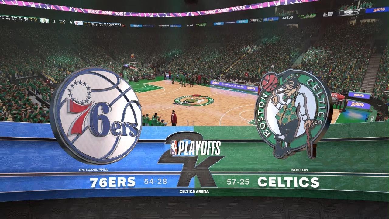 NBA 2K23: Boston Celtics Vs Philadelphia 76ers Game 1 Round 2 - YouTube