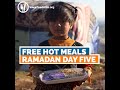 Ramadan Day 5 free hot meals distributed in war-torn Syria