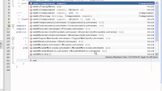 jpanel inside jframe