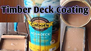 How to coat timber decking using aquadeck /hassle free timber coating/Filipino Australian blogger