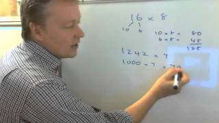 How to do short multiplication using partitioning