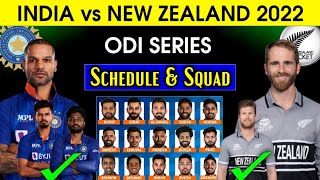 India Tour Of New Zealand | India ODI Squad vs New Zealand | India ODI Squad vs NZ 2022