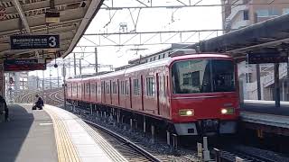 名鉄3700系3703f 準急 新可児 神宮前入線