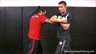 Krav Maga - Knife Defense against Upward Stab (Control to Disarm Transition Details)