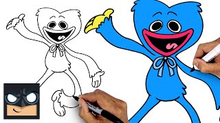 How To Draw Huggy Wuggy | Poppy Playtime (Draw & Color)