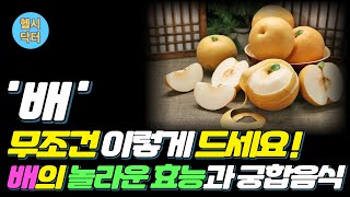 [헬시닥터] 배의 놀라운 효능! 배는 이렇게 드세요  #배의 효능 #배와최악의궁합음식 #최고의궁합음식