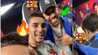 🔥Aubameyang storms Barca dressing room to jubilate after win over Real Madrid 😅🔥