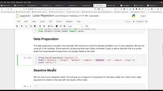 Lasso Regression with Python