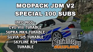 MODPACK JDM TUNABLE V2 SPECIAL 100 SUBSCRIBE!!! (SUPPORT ANDROID 14 & SUPPORT ALL GPU)