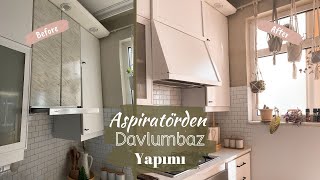 Aspiratörden Davlumbaz Yaptım 💁🏼‍♀️ | Kiracı Dostu DIY