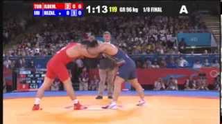 Ghasem Rezaei (IRI) vs Cenk Ildem (TUR) 96kg 1/8 Final - 2012 Olympic Games