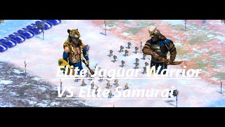 Elite Jaguar Warrior VS Elite Samurai │ 精銳豹勇士 VS 精銳日本武士 世紀帝國2決定版 V43210 AOE2DE