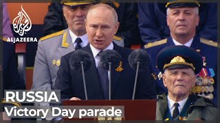 Russia's Putin presides over huge Victory Day military parade