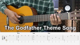 The Godfather Theme Song - Fingerstyle Guitar Tutorial + TAB & Lyrics
