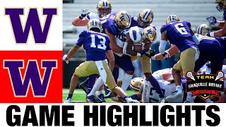 Team Purple vs Team White Highlights | 2024 Washington Football Spring Game