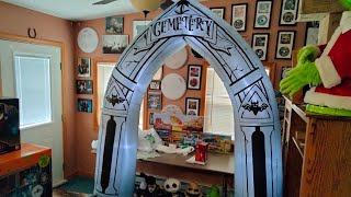 NEW FOR 2023 Halloween Inflatable Airflowz Occasions 8ft Cemetery Graveyard Archway