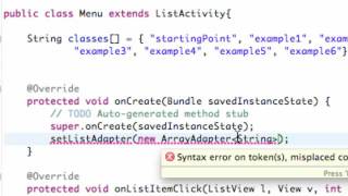 Android Application Development Tutorial 19 Setting up an ArrayAdapter YouTube