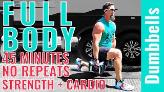 45 Minute Dumbbell Full body Workout + Fat Loss Maximizer Session