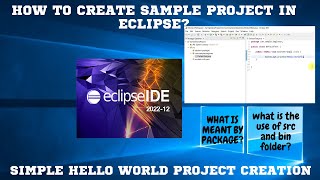 How to create sample java project in eclipse?/ why eclipse 4.26.0 by default getting java 17?
