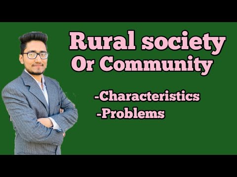 What is rural characteristics of rural?