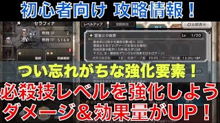 【オクトラ大陸の覇者】初心者向け！必殺技レベルの強化をしよう！威力UPや効果量UPですぐに強くなります！