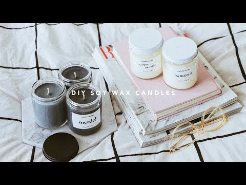 DIY Scented Soy Wax Candles DIY Scented Soy Wax Candles