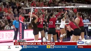 Huskers sweep Illinois on the road