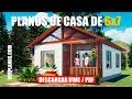 ✅ Cabaña ¡ECONÓMICA! 🏡 #2 Habitaciones ➜ (DWG / PDF) ¡PLANO DE CASA GRATIS!