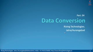 04 Data Conversion in Java