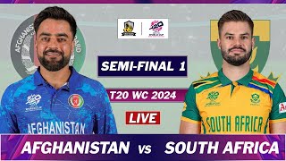 ICC T20 WORLD CUP 2024 : AFGHANISTAN vs SOUTH AFRICA SEMI FINAL LIVE COMMENTARY| AFG vs SA LIVE| SA