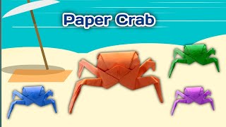 How to Make a Paper Crab , Easy Paper Crab