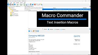 Macro Commander: Text Insertion Macros, Basics