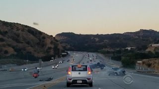 Road rage witness speaks out about crash on Calif. freeway